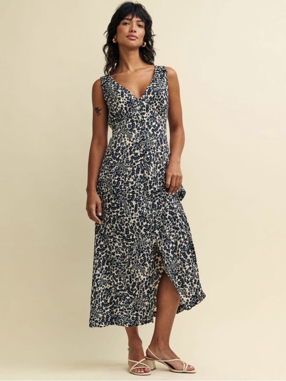 Nobody’s Chid Clio Leo Ditsy Print Midi Dress size 10
